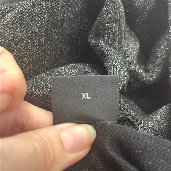 NWT Boss by Hugo Boss Black V-Neck Sweater with Ribbed Cuffs XL - Picture 12 of 12